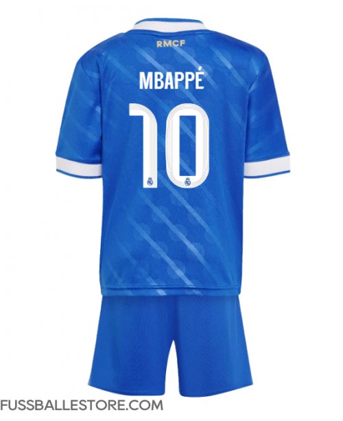 Günstige Real Madrid Kylian Mbappe #10 3rd trikot Kinder 2025-26 Kurzarm (+ Kurze Hosen)